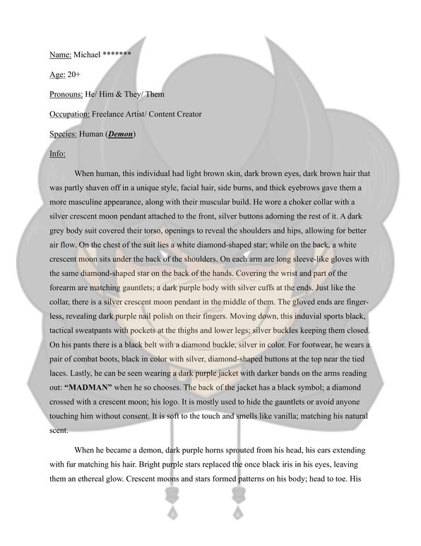 MADMAN PERSONA INFO SHEET 1