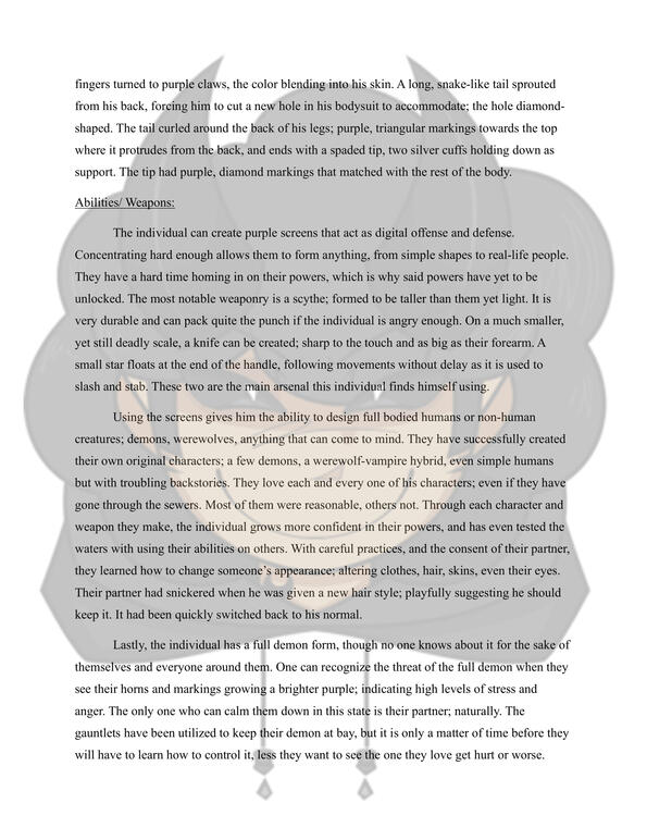 MADMAN PERSONA INFO SHEET 2